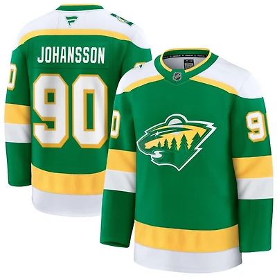 Marcus Johansson Men's Fanatics Green Minnesota Wild Alternate Premium Custom Jersey