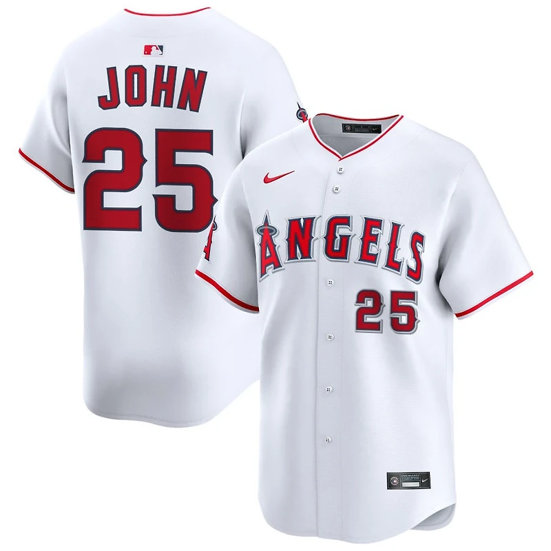 Tommy John Men's Nike White Los Angeles Angels Home Limited Pick-A-Player Retired Roster Jersey