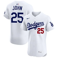 Tommy John Men's Nike White Los Angeles Dodgers  Home Elite Pick-A-Player Retired Roster Jersey