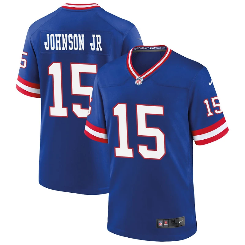 Anthony Johnson Jr Men's Nike Royal New York Giants Classic Custom Game Jersey