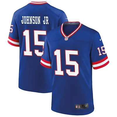 Anthony Johnson Jr Men's Nike Royal New York Giants Classic Custom Game Jersey