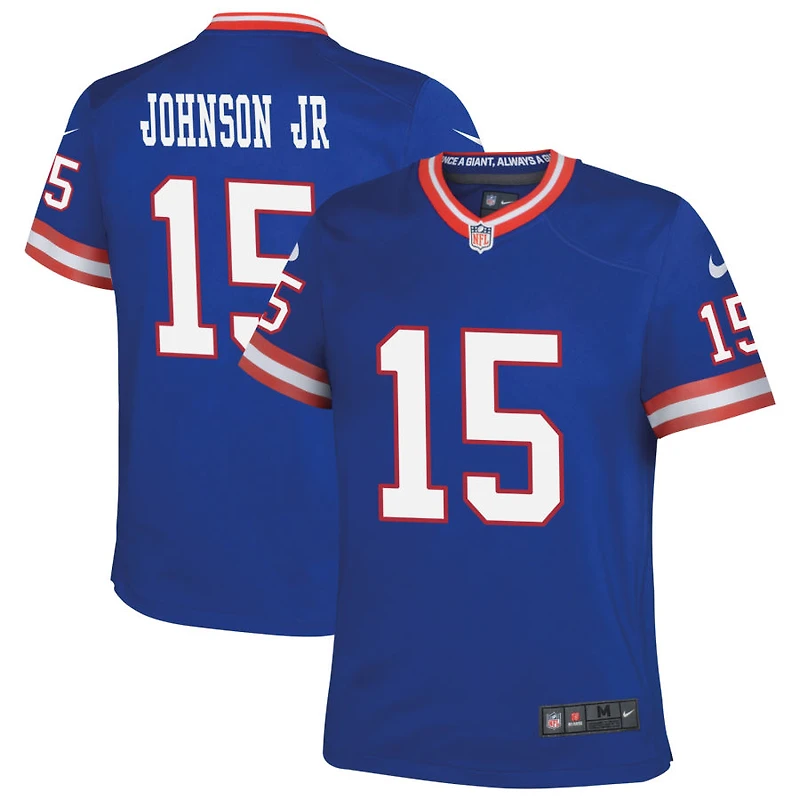 Anthony Johnson Jr Youth Nike Royal New York Giants Classic Custom Game Jersey