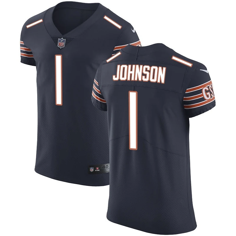 Jaylon Johnson Men's Nike Navy Chicago Bears Vapor Untouchable Custom Elite Jersey