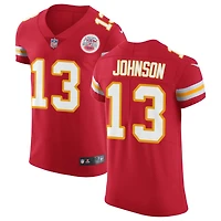 Nazeeh Johnson Men's Nike Red Kansas City Chiefs Vapor Untouchable Custom Elite Jersey