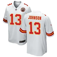 Nazeeh Johnson Men's Nike White Kansas City Chiefs Custom Game Jersey
