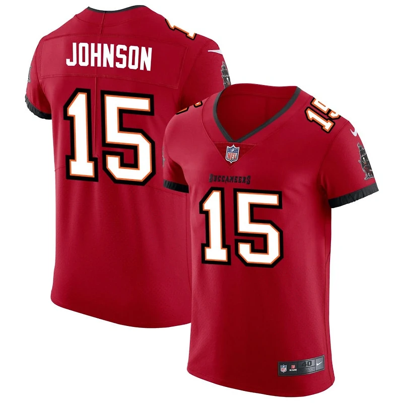 Tez Johnson Men's Nike Red Tampa Bay Buccaneers Vapor Elite Custom Jersey