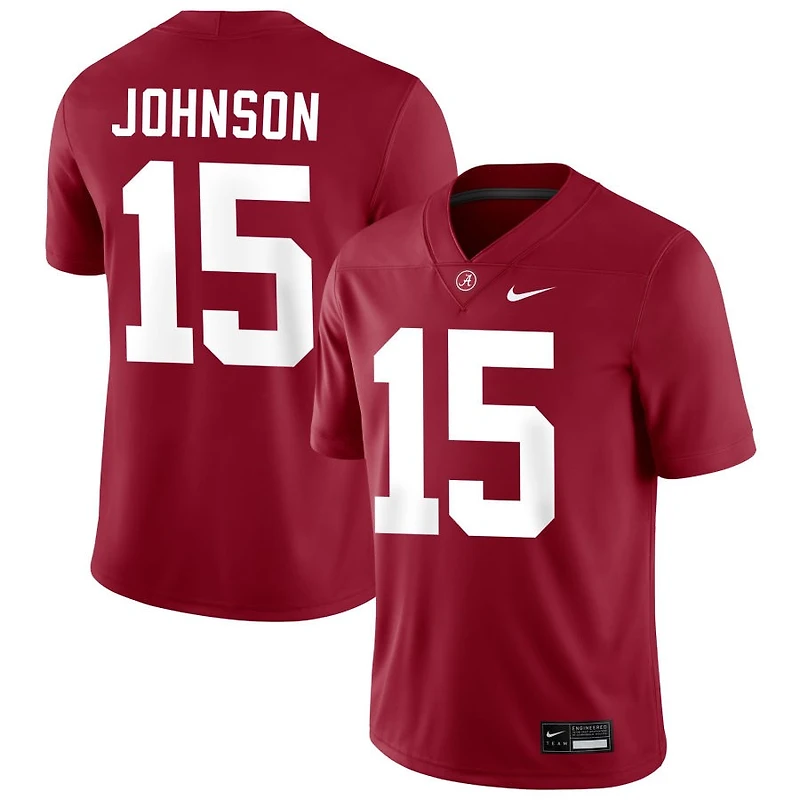 Duke Johnson Men's Nike Crimson Alabama Crimson Tide NIL Pick-A-Player Football Replica Jersey