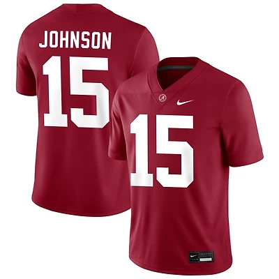 Duke Johnson Men's Nike Crimson Alabama Crimson Tide NIL Pick-A-Player Football Replica Jersey