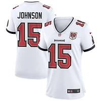 Tez Johnson Women's Nike White Tampa Bay Buccaneers 50th Season Custom Game Jersey