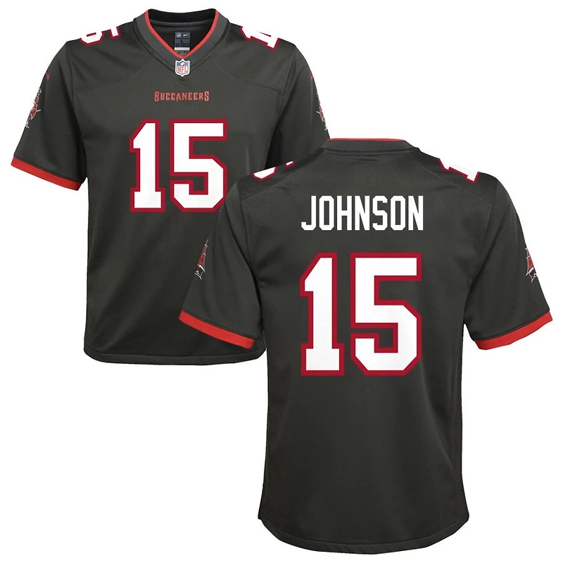 Tez Johnson Youth Nike Pewter Tampa Bay Buccaneers Alternate Custom Game Jersey