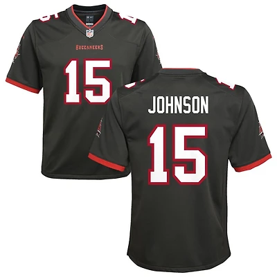 Tez Johnson Youth Nike Pewter Tampa Bay Buccaneers Alternate Custom Game Jersey