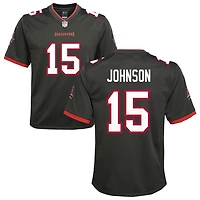 Tez Johnson Youth Nike Pewter Tampa Bay Buccaneers Alternate Custom Game Jersey