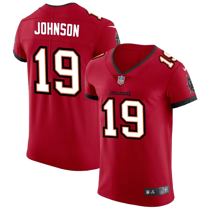 Kameron Johnson Men's Nike Red Tampa Bay Buccaneers Vapor Elite Custom Jersey