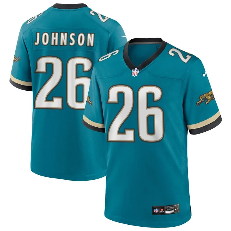 Antonio Johnson Men's Nike Teal Jacksonville Jaguars Prowler Throwback Custom Game Jersey