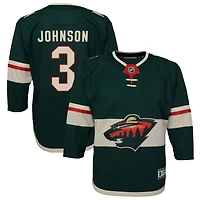 Jack Johnson Youth Green Minnesota Wild Home Premier Custom Jersey