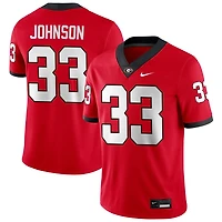 Quintavius Johnson Men's Nike Red Georgia Bulldogs NIL Pick-A-Player Game Jersey