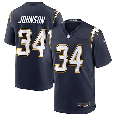 Amar Johnson Men's Nike Navy Los Angeles Chargers Alternate Super Chargers Game Custom Jersey