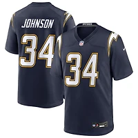 Amar Johnson Men's Nike Navy Los Angeles Chargers Alternate Super Chargers Game Custom Jersey