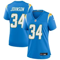 Amar Johnson Women's Nike Powder Blue Los Angeles Chargers Custom Game Jersey