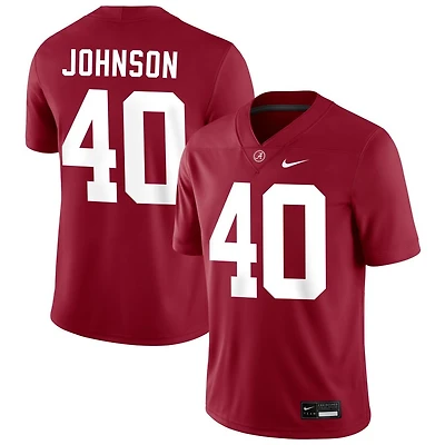 Grant Johnson Men's Nike Crimson Alabama Crimson Tide NIL Pick-A-Player Football Replica Jersey
