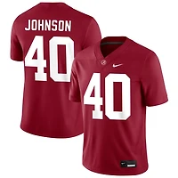 Grant Johnson Men's Nike Crimson Alabama Crimson Tide NIL Pick-A-Player Football Replica Jersey