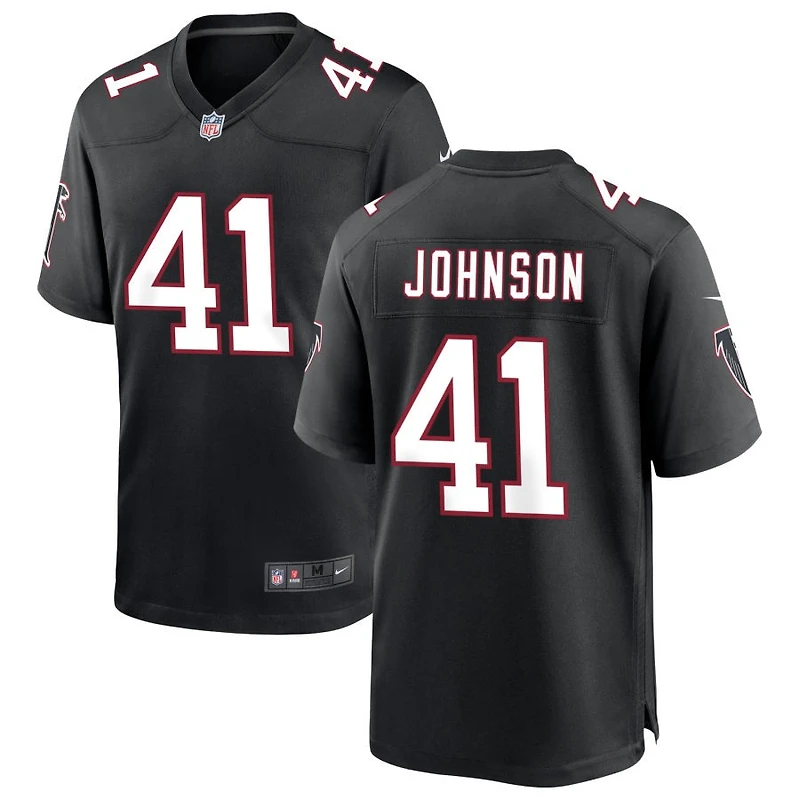 Tysheem Johnson Men's Nike Black Atlanta Falcons Throwback Custom Game Jersey