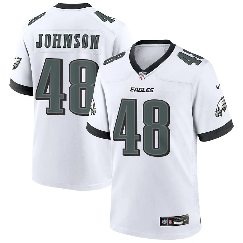 Patrick Johnson Men's Nike White Philadelphia Eagles Custom Game Jersey