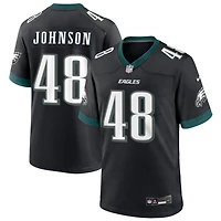 Patrick Johnson Men's Nike Black Philadelphia Eagles Alternate Custom Game Jersey