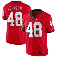 Cooper Johnson Men's Nike Red Georgia Bulldogs NIL Pick-A-Player Game Jersey