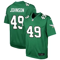 Brandon Johnson Youth Nike Kelly Green Philadelphia Eagles Alternate Custom Game Jersey