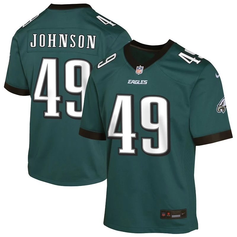 Brandon Johnson Youth Nike Midnight Green Philadelphia Eagles Custom Game Jersey