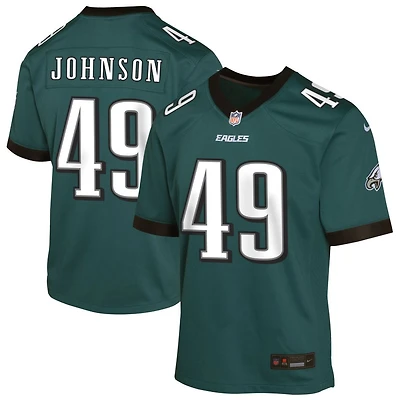 Brandon Johnson Youth Nike Midnight Green Philadelphia Eagles Custom Game Jersey