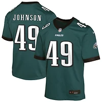 Brandon Johnson Youth Nike Midnight Green Philadelphia Eagles Custom Game Jersey