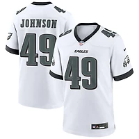 Brandon Johnson Men's Nike White Philadelphia Eagles Custom Game Jersey