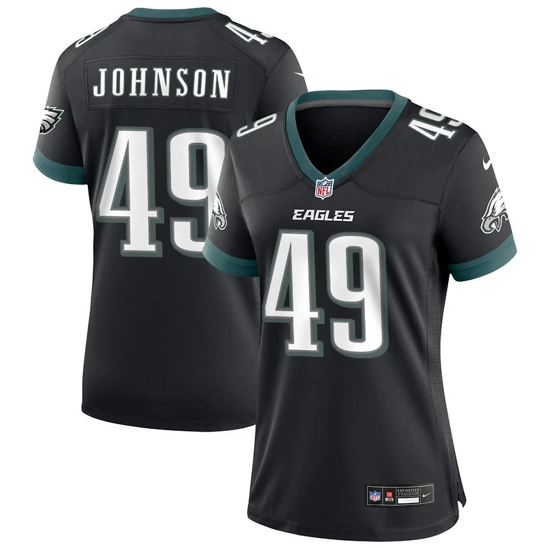Brandon Johnson Women's Nike Black Philadelphia Eagles Alternate Custom Game Jersey