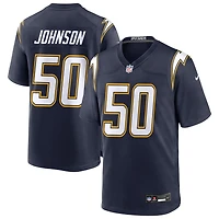 Emany Johnson Men's Nike Navy Los Angeles Chargers Alternate Super Chargers Game Custom Jersey