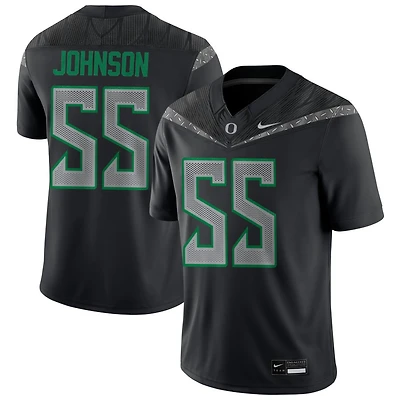 Matthew Johnson Men's Nike Black Oregon Ducks NIL Pick-A-Player Game Jersey