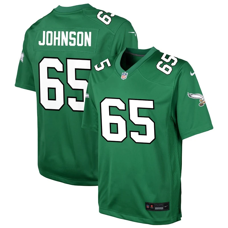 Lane Johnson Youth Nike Kelly Green Philadelphia Eagles Alternate Custom Game Jersey