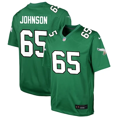 Lane Johnson Youth Nike Kelly Green Philadelphia Eagles Alternate Custom Game Jersey