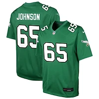 Lane Johnson Youth Nike Kelly Green Philadelphia Eagles Alternate Custom Game Jersey