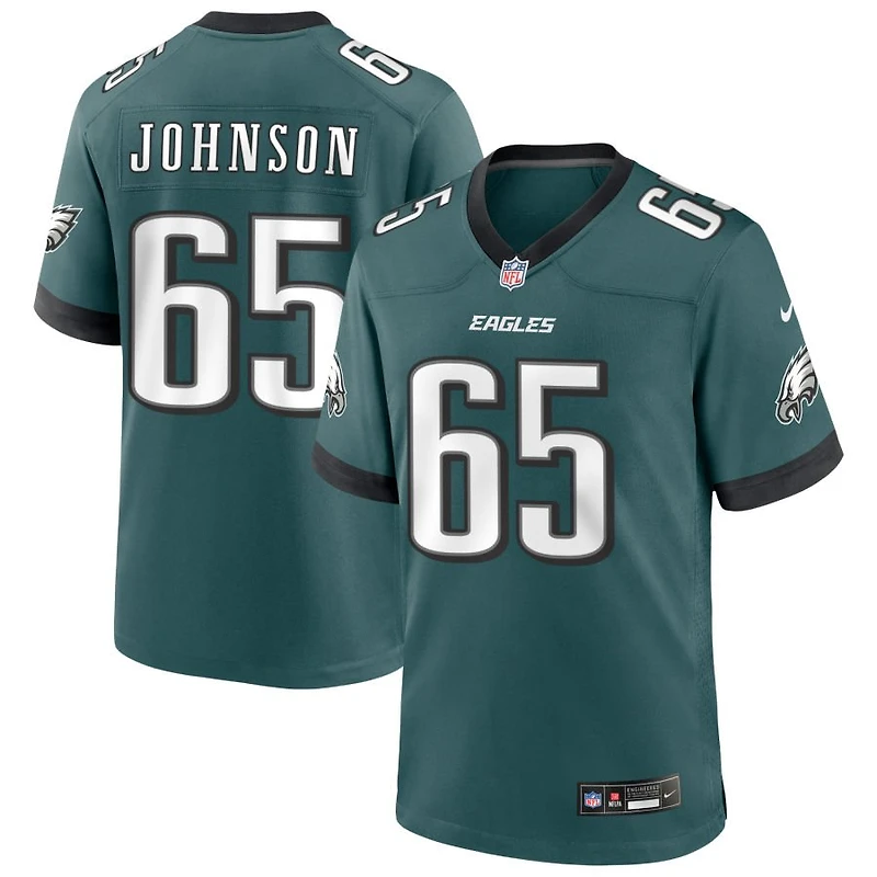 Lane Johnson Men's Nike Midnight Green Philadelphia Eagles Custom Game Jersey