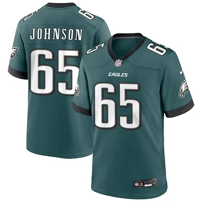 Lane Johnson Men's Nike Midnight Green Philadelphia Eagles Custom Game Jersey