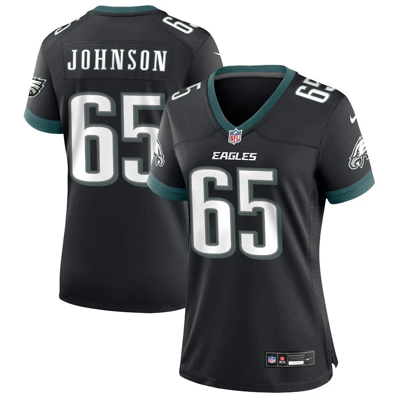Lane Johnson Women's Nike Black Philadelphia Eagles Alternate Custom Game Jersey