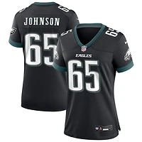 Lane Johnson Women's Nike Black Philadelphia Eagles Alternate Custom Game Jersey