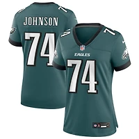 Fred Johnson Women's Nike Midnight Green Philadelphia Eagles Custom Game Jersey