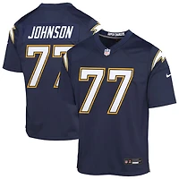 Zion Johnson Youth Nike Navy Los Angeles Chargers Alternate Super Chargers Game Custom Jersey