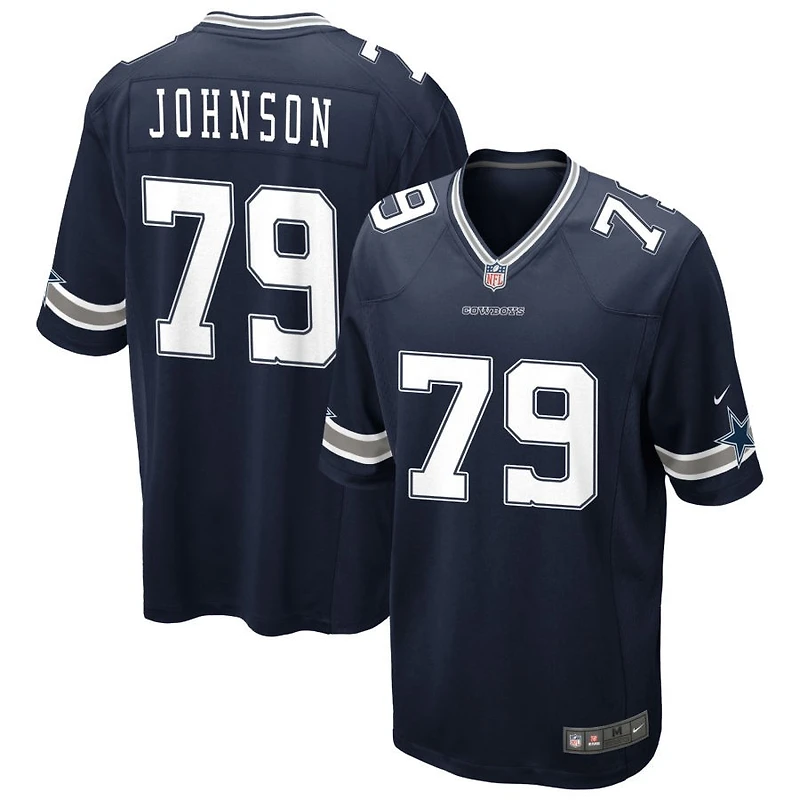 Marcellus Johnson Men's Nike Navy Dallas Cowboys Custom Game Jersey
