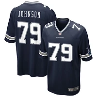 Marcellus Johnson Men's Nike Navy Dallas Cowboys Custom Game Jersey