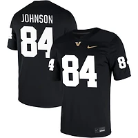 Kamrean Johnson Men's Nike Black Vanderbilt Commodores NIL Pick-A-Player Game Jersey