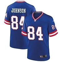 Theo Johnson Men's Nike Royal New York Giants Classic Custom Game Jersey